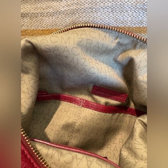 Oxblood Red Leather Isaac Mizrahi Bag - Picture 6 of 6